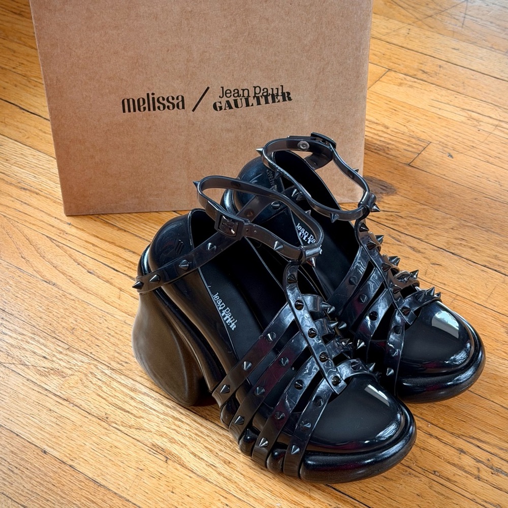 Melissa x Jean Paul Gaultier Punk Love Pump Heels NIB Size 10 Rare - Picture 10 of 12